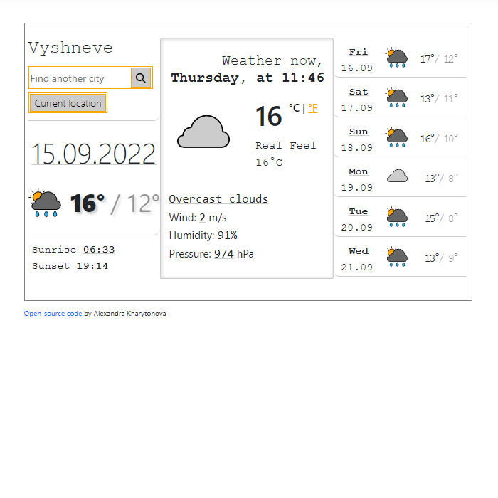 Weather site